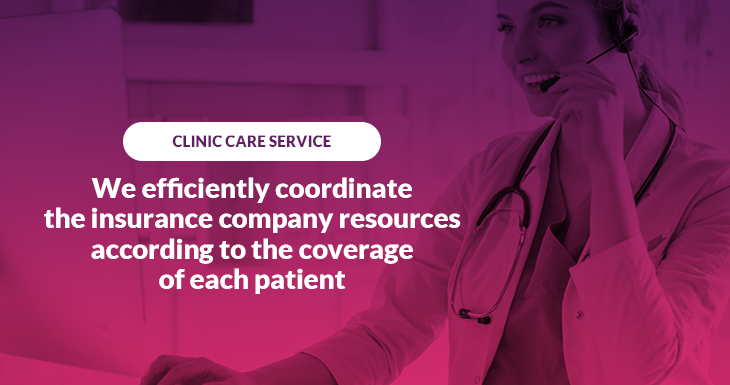  Coordinamos de manera eficiente los recursos de la compañía de seguro de acuerdo a la cobertura de cada paciente