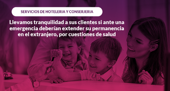  Llevamos tranquilidad a sus clientes,  si ante una emergencia debieran extender  su permanencia en el extranjero, por cuestiones de salud