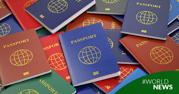 ¿Por qué los pasaportes son de distintos colores?